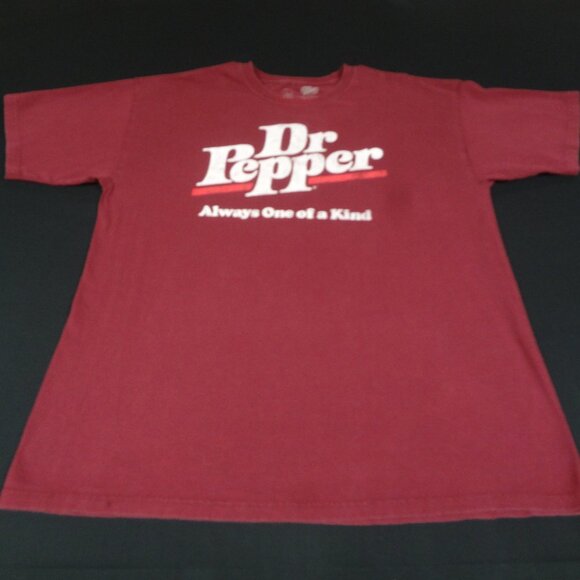 DR PEPPER ALWAYS ONE OF A KIND - DARK RED XL T-SHIRT L137 (SPOT C PIC) - Picture 2 of 5